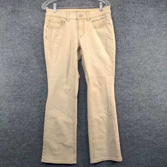 Time And Tru Women's Bootcut Leg Jeans Tan Brownstone 12 Petite 5-Pocket - Picture 2 of 10